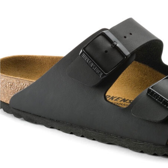 Birkenstock men’s  Arizona Birko-Flor black new with tag - Picture 2 of 12